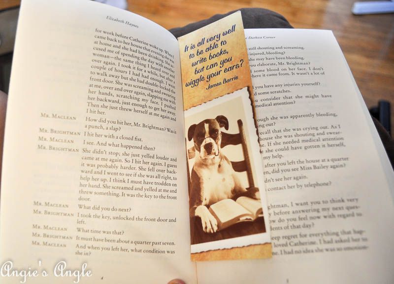2017 Catch the Moment 365 Week 35 - Day 239 - New Book with Bookmark