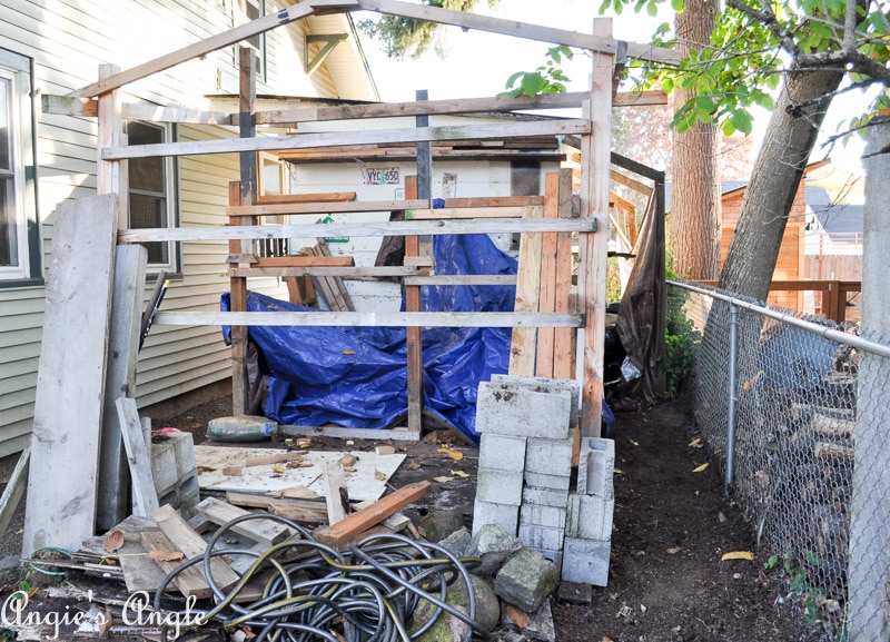 2018 Catch the Moment 365 Week 42 - Day 294 - Progress on Wood Shed