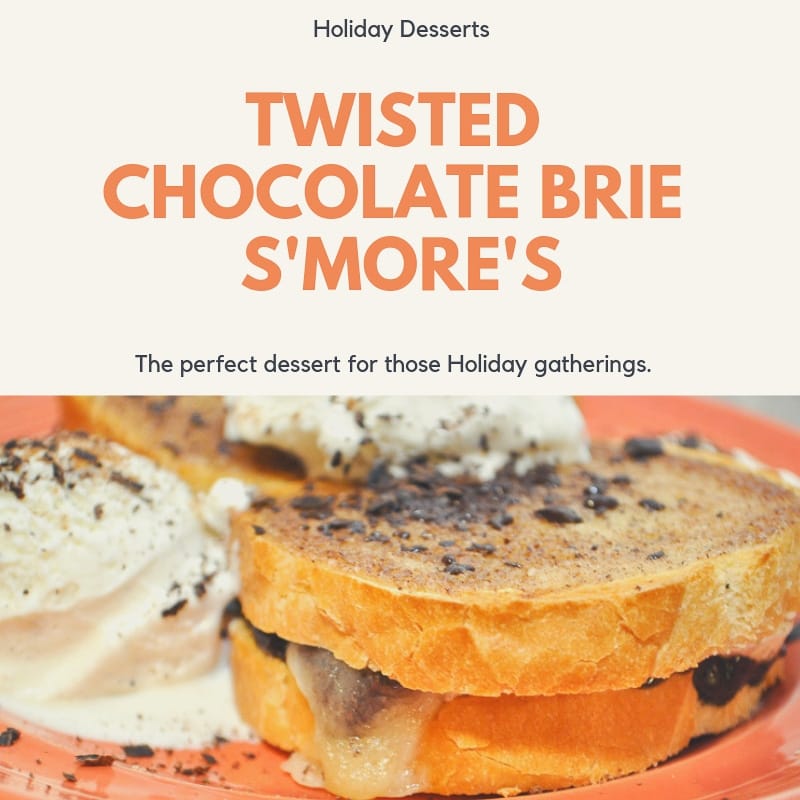 Twisted Chocolate Brie Smores - Social