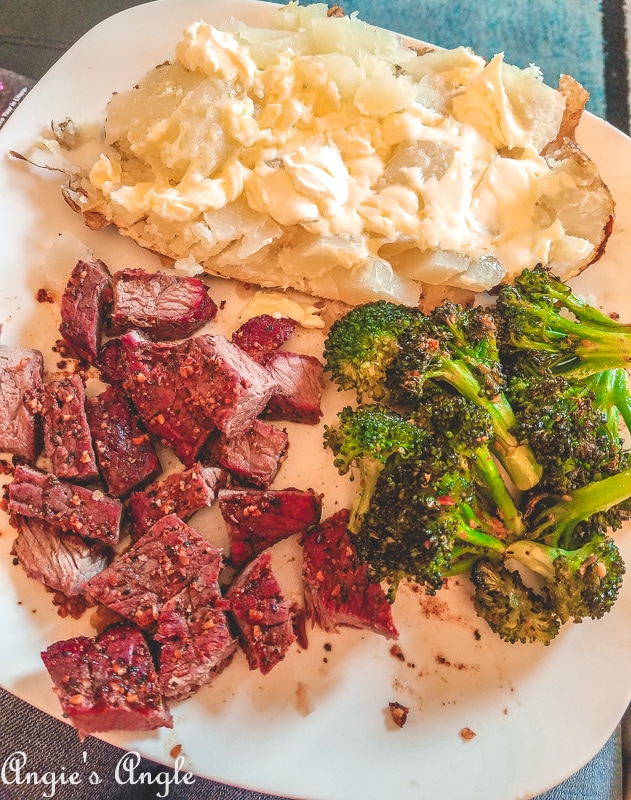 2019 Catch the Moment 365 Week 18 - Day 124 - Traeger Steak Dinner