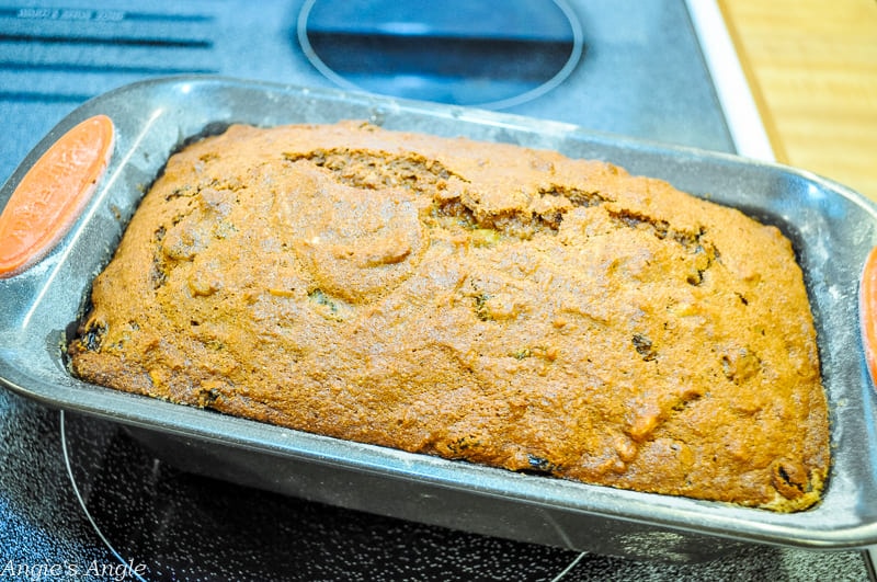 Applesauce cake fresh from the oven