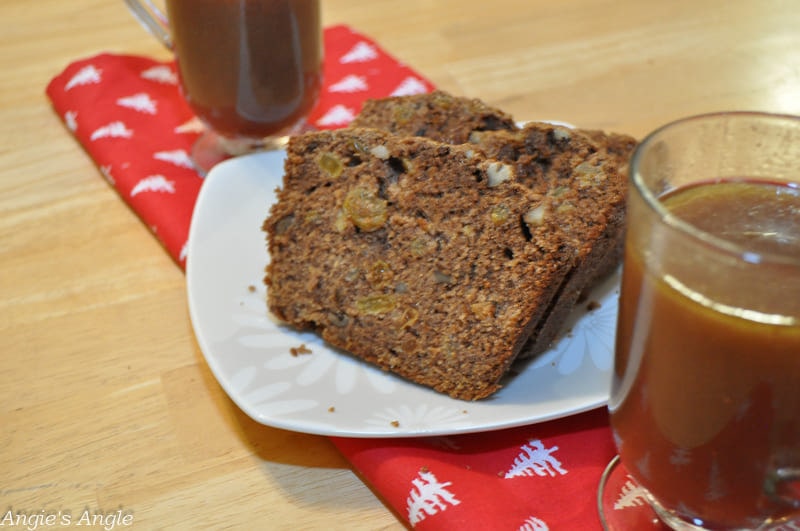 Finished applesauce cake and hot cranberry punch made with McCormick® spices and enjoyed greatly