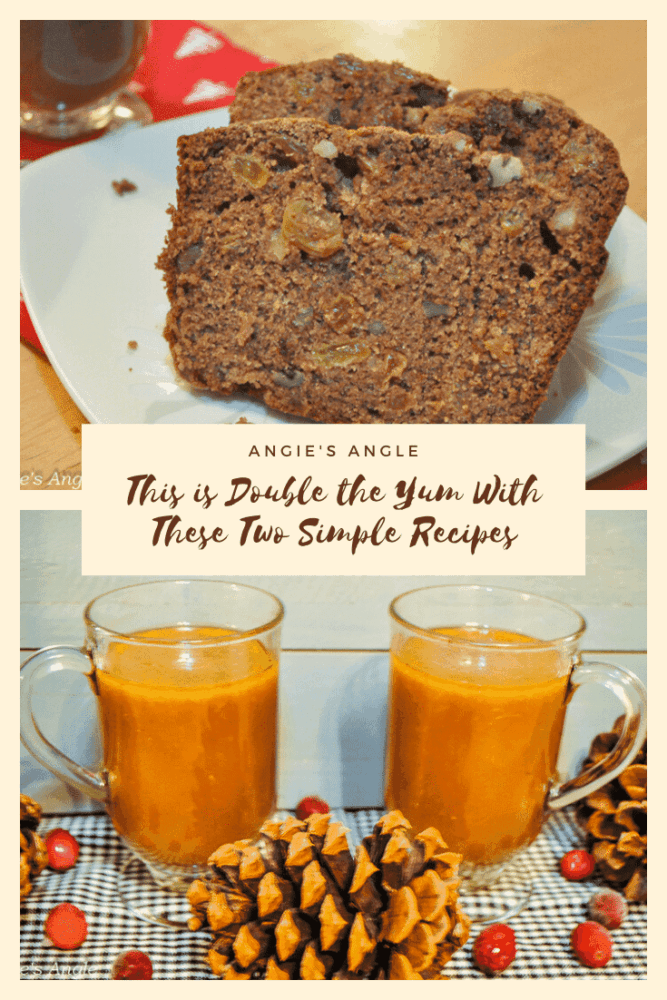 Two simple recipes - applesauce cake and hot cranberry punch