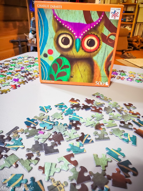 2020 Catch the Moment 366 Week 2 - Day 10 - Starting the Owl Puzzle