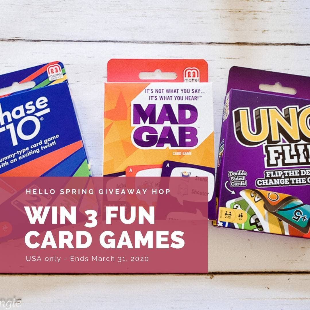 Win 3 Fun Card Games in Hello Spring Giveaway Hop