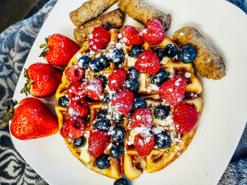 2020 Catch the Moment 366 Week 19 - Day 128 - Waffles for Dinner