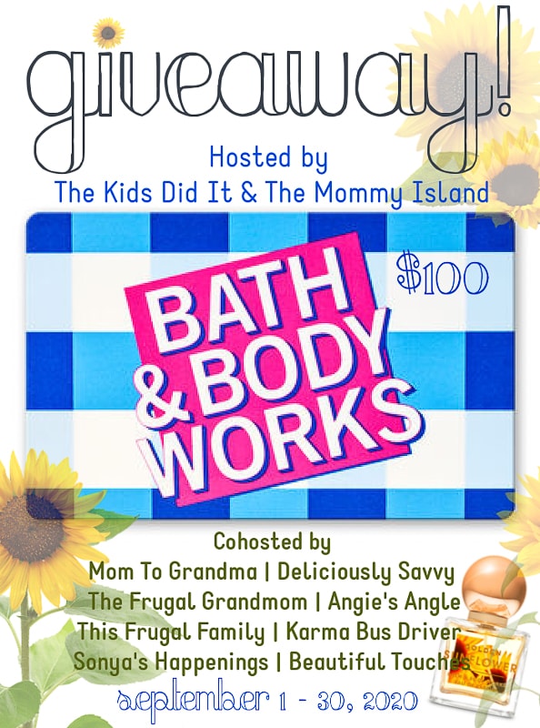 September 2020 Bath & Body Works Giveaway