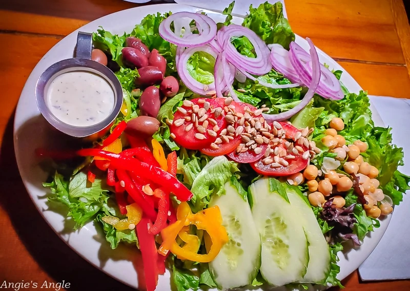 Food on the Trip - Full Salad - Warren House Pub