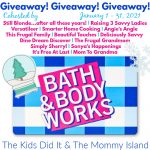January 100 Bath and Body Works Giveaway