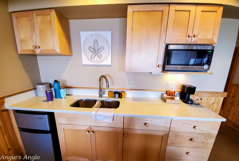 The Ocean Lodge Mini Wet Bar in Room