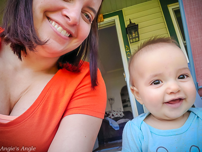 2022 Catch the Moment 365 - Week 14 - Day 96 - Mommy and Baby Front Porch Sitting