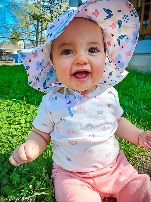 2022 Catch the Moment 365 - Week 14 - Day 97 - Sun Hat Wearing Lily