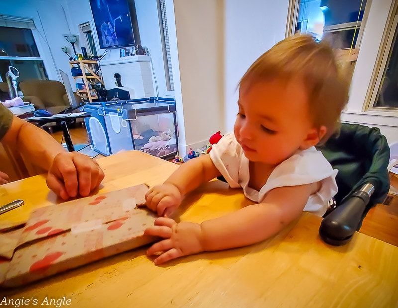 Lily Enjoys a Cupcake & Presents for her Birthday (11 of 14)