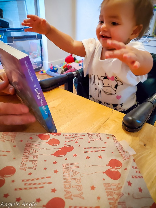 Lily Enjoys a Cupcake & Presents for her Birthday (13 of 14)