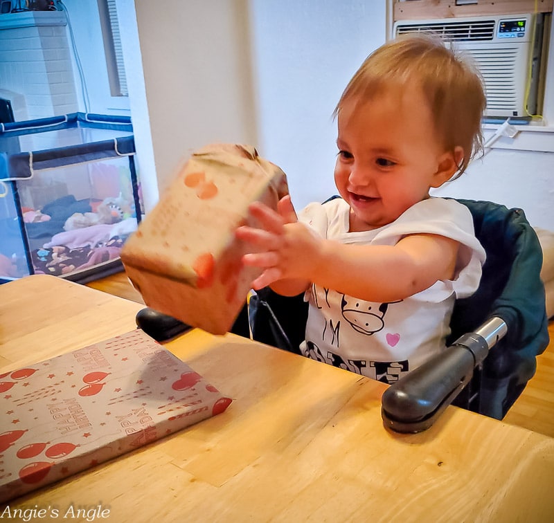 Lily Enjoys a Cupcake & Presents for her Birthday (9 of 14)