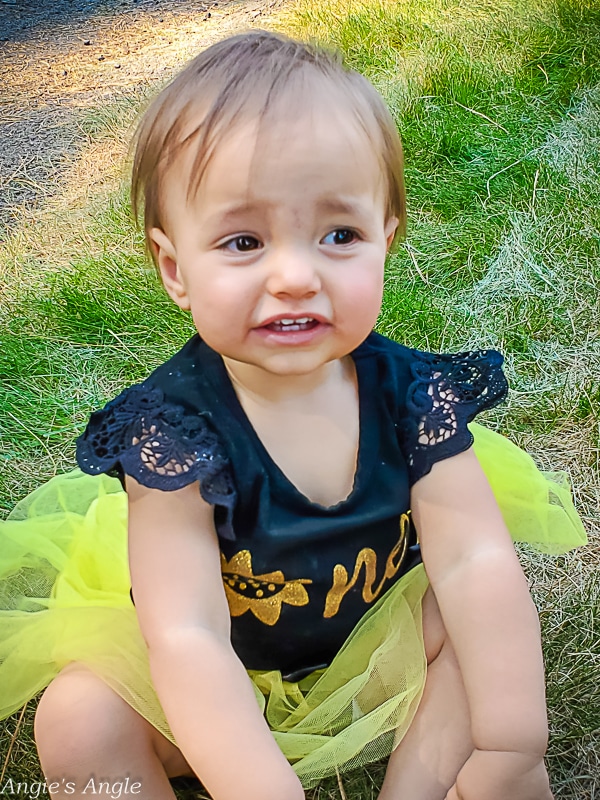 Cute Sunflower Girl Outside (1)