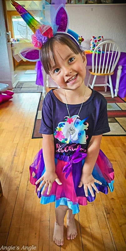 Fancy Black Unicorn Birthday Outfit - Front