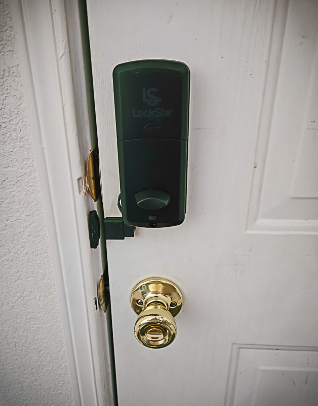 Back of Lockstar Deadbolt